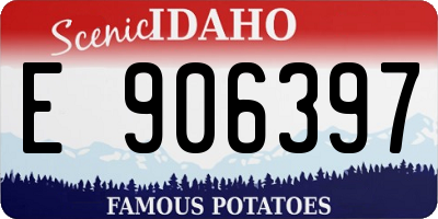 ID license plate E906397