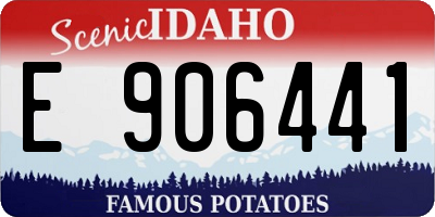 ID license plate E906441
