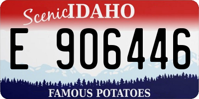 ID license plate E906446
