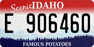 ID license plate E906460