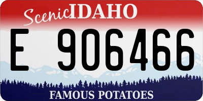ID license plate E906466