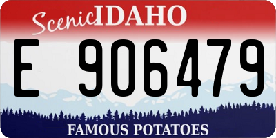 ID license plate E906479
