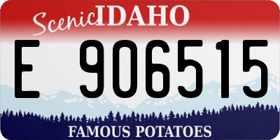ID license plate E906515