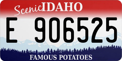 ID license plate E906525
