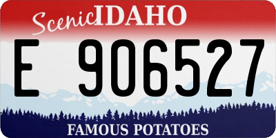 ID license plate E906527
