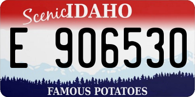 ID license plate E906530