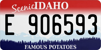 ID license plate E906593
