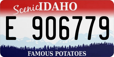ID license plate E906779