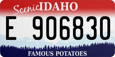 ID license plate E906830