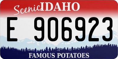 ID license plate E906923