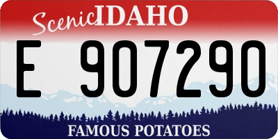 ID license plate E907290