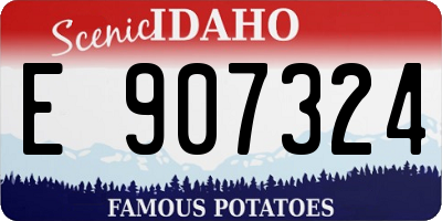 ID license plate E907324