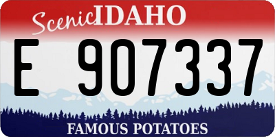 ID license plate E907337