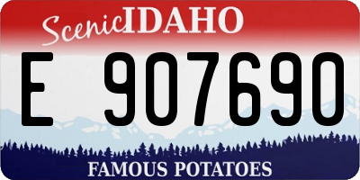 ID license plate E907690