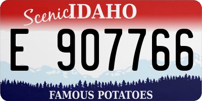 ID license plate E907766