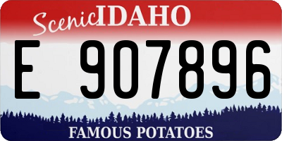 ID license plate E907896