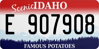 ID license plate E907908