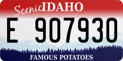ID license plate E907930