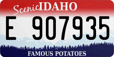 ID license plate E907935