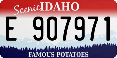 ID license plate E907971
