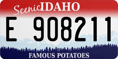 ID license plate E908211