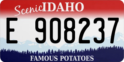 ID license plate E908237