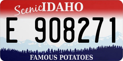 ID license plate E908271