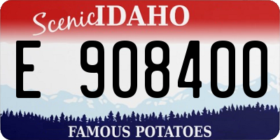 ID license plate E908400
