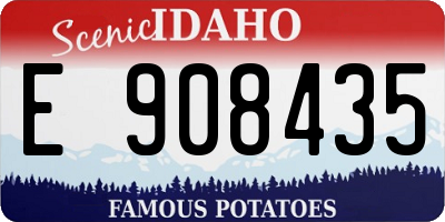 ID license plate E908435