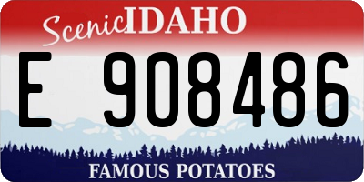 ID license plate E908486