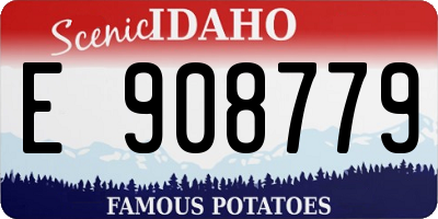 ID license plate E908779