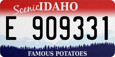 ID license plate E909331