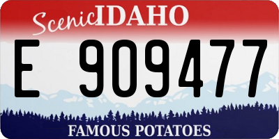 ID license plate E909477