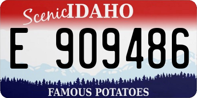 ID license plate E909486