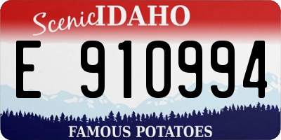 ID license plate E910994