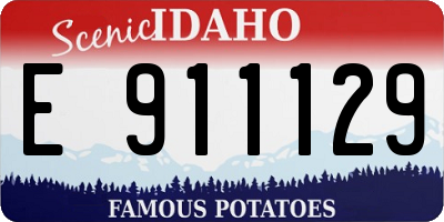 ID license plate E911129