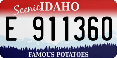ID license plate E911360