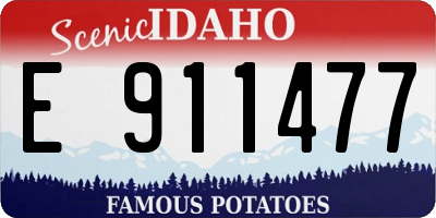 ID license plate E911477
