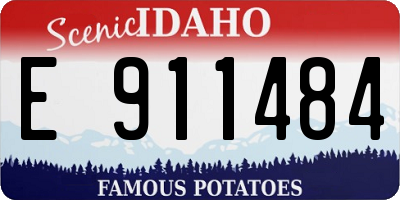 ID license plate E911484