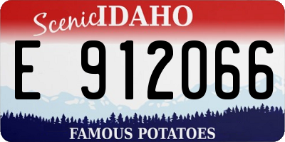 ID license plate E912066