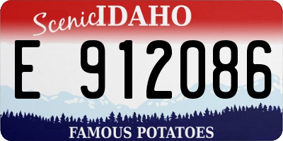 ID license plate E912086