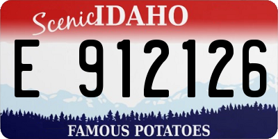 ID license plate E912126