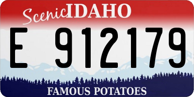 ID license plate E912179