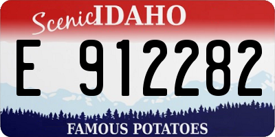 ID license plate E912282