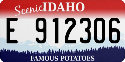 ID license plate E912306