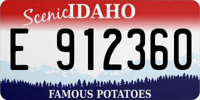 ID license plate E912360