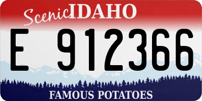 ID license plate E912366