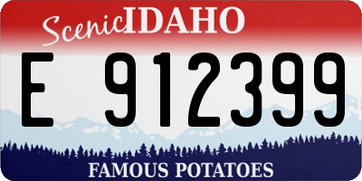 ID license plate E912399