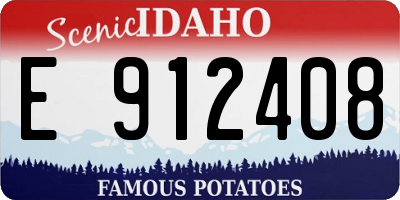 ID license plate E912408