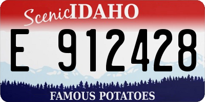 ID license plate E912428
